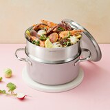 에델코첸 통 3중 냄비 20cm (찜기 포함) - 인디핑크 에델코첸 통 3중 냄비 20cm (찜기 포함) - 인디핑크