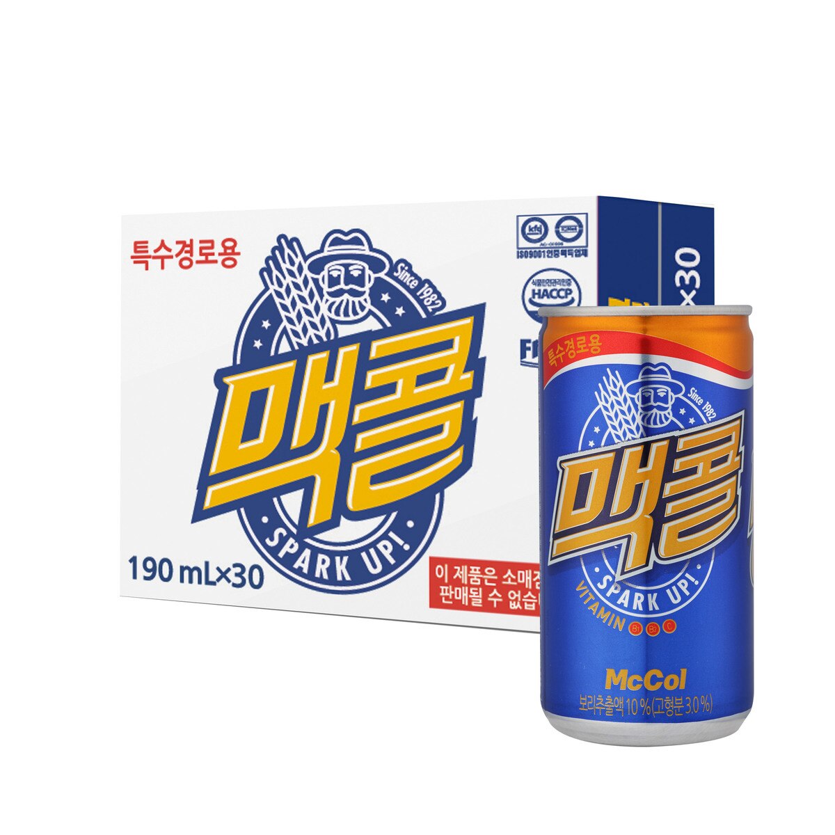 맥콜 190ml x 30 x 2팩