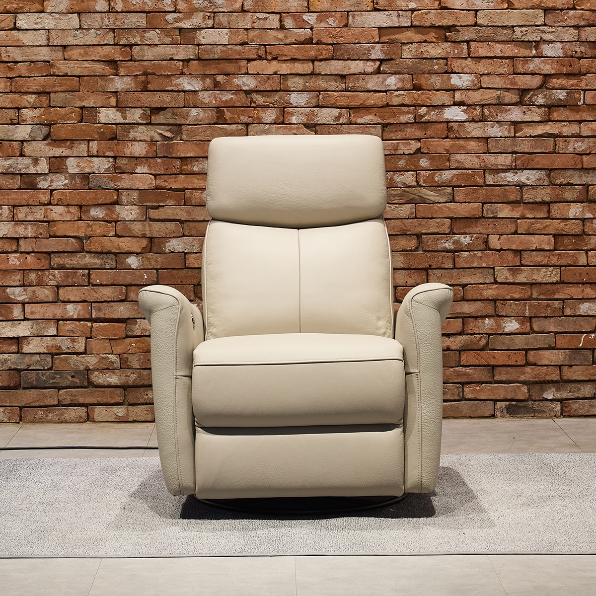 사트바 통가죽 모션스윙 전동리클라이너 1인