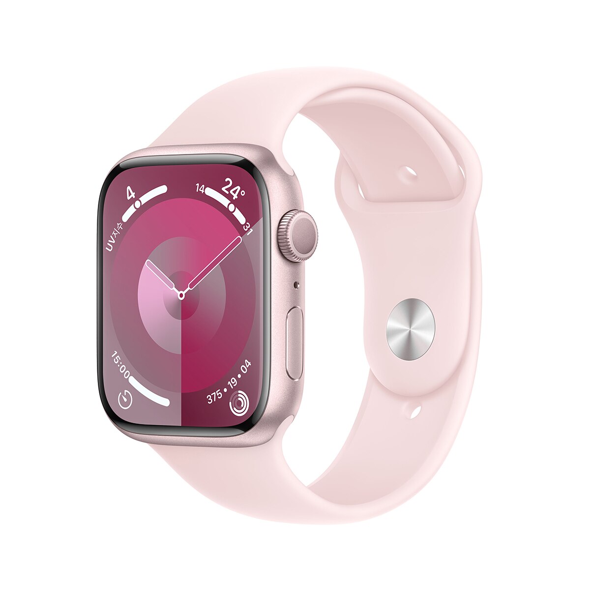 Apple Watch S9 45mm GPS PNK/LPNK 스포츠 밴드 - S/M