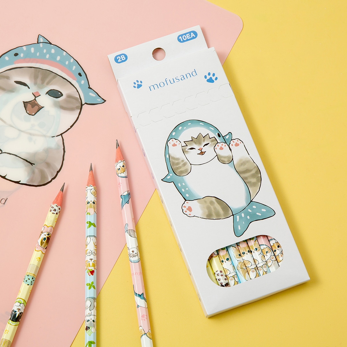 모프샌드 스위츠& 상어 연필 10개 x 10세트