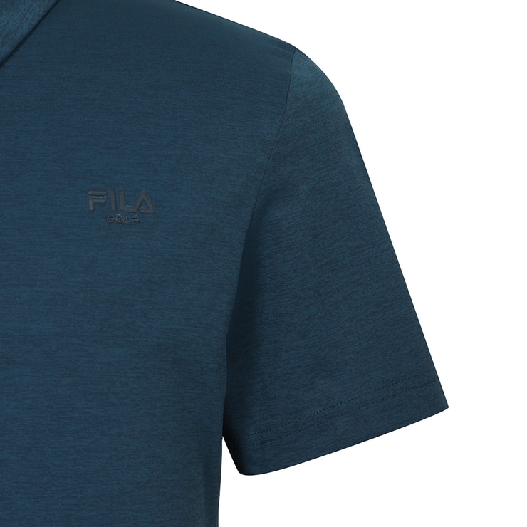 휠라 골프 남성 반팔 폴로티 - 다크블루, XXL