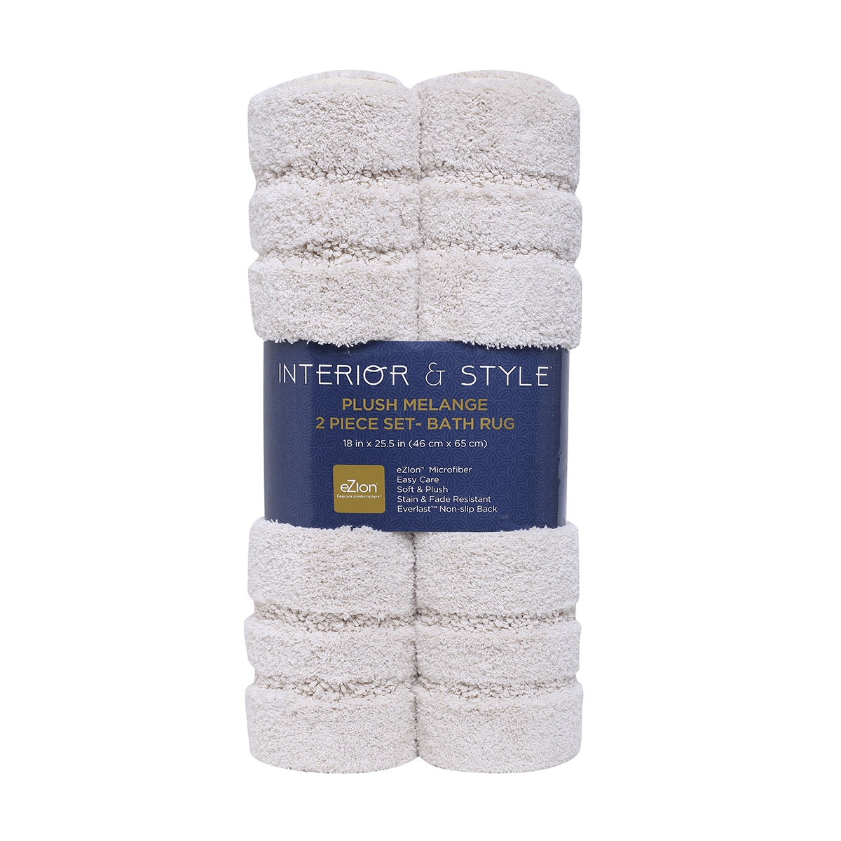 Welspun 멜란지 욕실 매트 2P - 린넨 Welspun 멜란지 욕실 매트 2P - 린넨