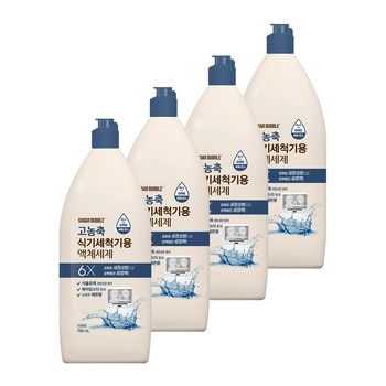 슈가버블 고농축 식기세척기세제 750ml x 4