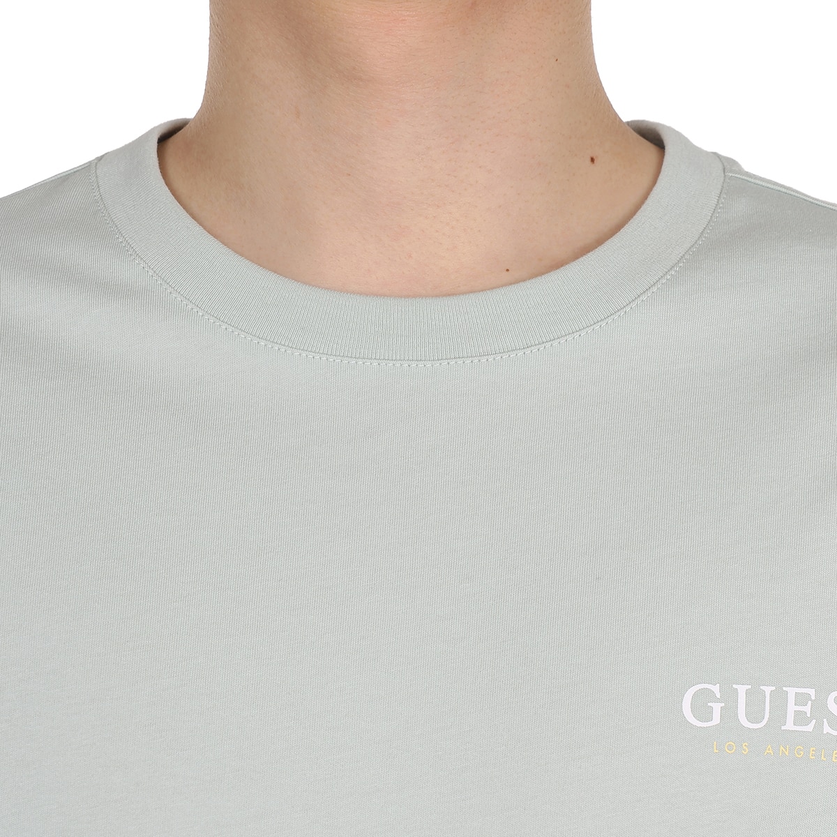 게스 남성 반소매 티셔츠 - 민트