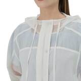 비지트 인 뉴욕 여성 시스루 메쉬 후드 점퍼