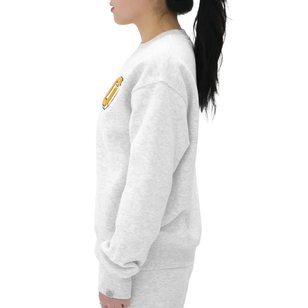 아웃도어 프로덕츠 여성 플리스 스웨트셔츠 - 멜란지 화이트