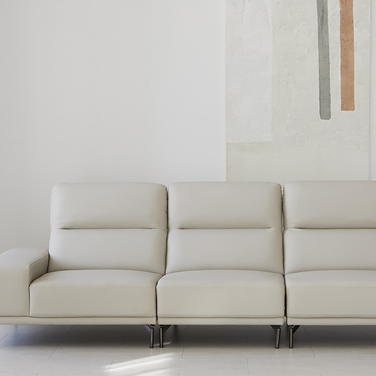 핸슨 루벤지 가죽 소파 4인 핸슨 루벤지 가죽 소파 4인