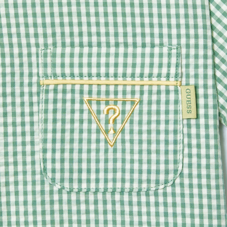 게스 주니어 시어서커 파자마 세트 - 그린