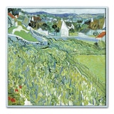지클레 그림 액자 76x76cm - 고흐, 포토밭에서 바라 본 오베르