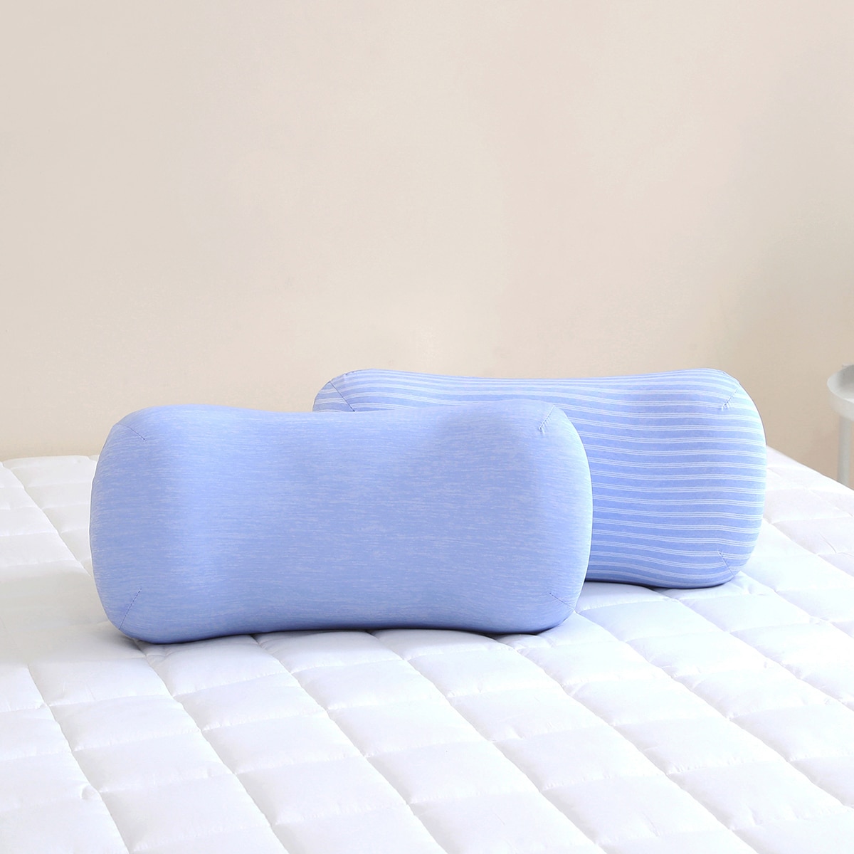 에이프릴앳홈 땅콩형 냉감 베개 2P - 블루