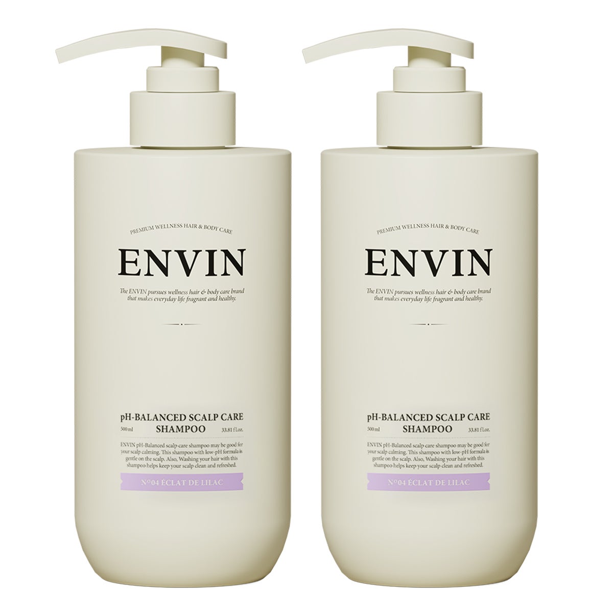 앙방 약산성 두피케어 샴푸 500ml x 2 - 에끌라 드 라일락향