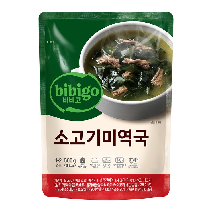 CJ 비비고 소고기 미역국 500g x 6