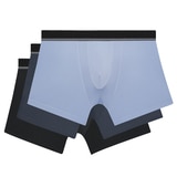 엘르 남성 스포츠 브리프 3 매 - 라이트블루/네이비블루/블랙, M(95)