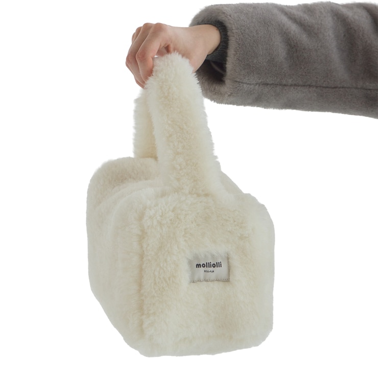 몰리올리 인조퍼 토트백