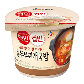 햇반컵반순두부찌개국밥 173g x 18