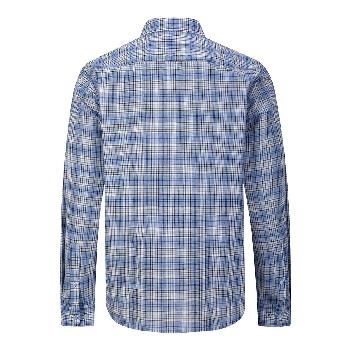 카운테스마라 남성 긴소매 린넨 셔츠 - 블루, M