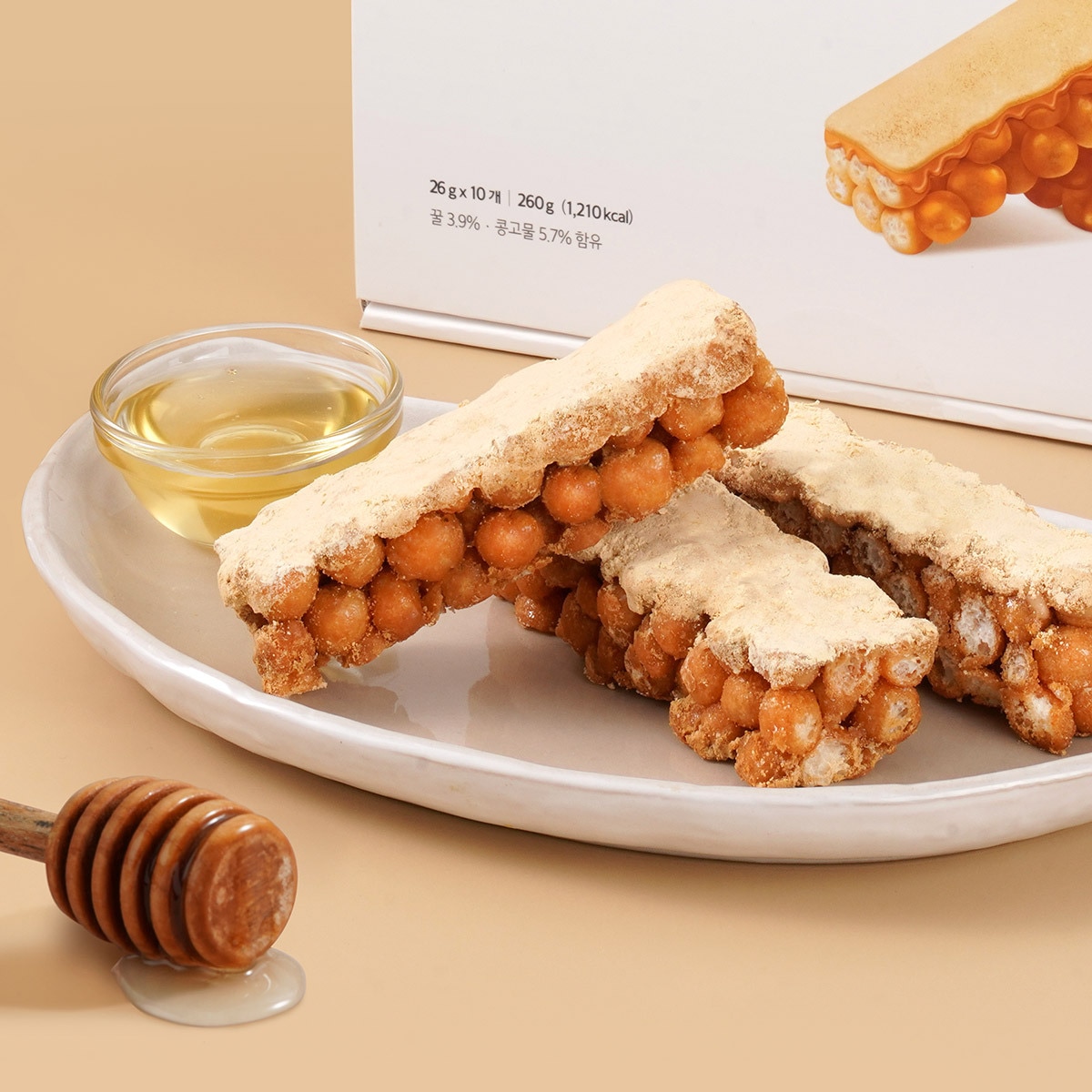 말랑말랑 꿀오랑 인절미 or 흑임자 780g (26g x 10 x 3pk) - 인절미
