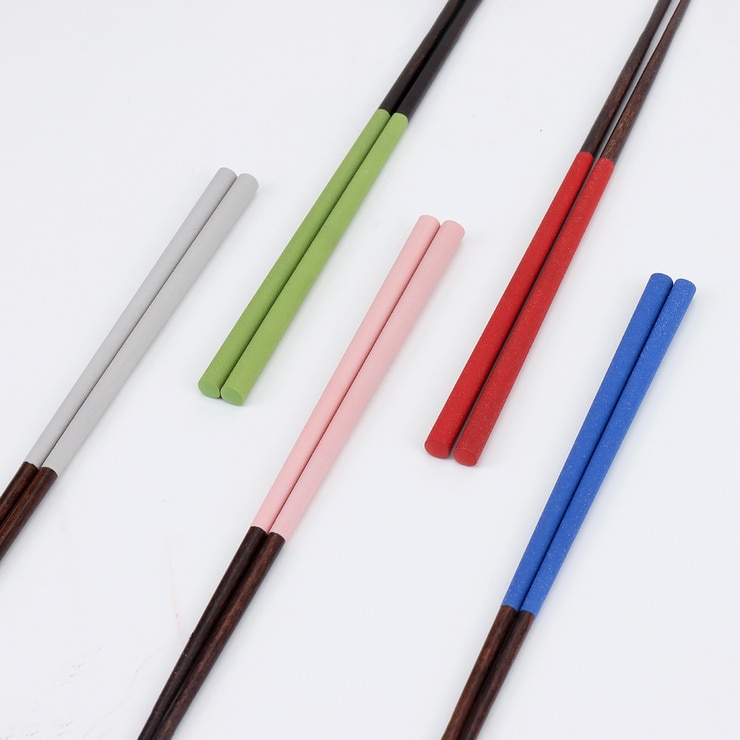 아오바 블랙라벨 흑단 젓가락 5P & 튀김젓가락 1P