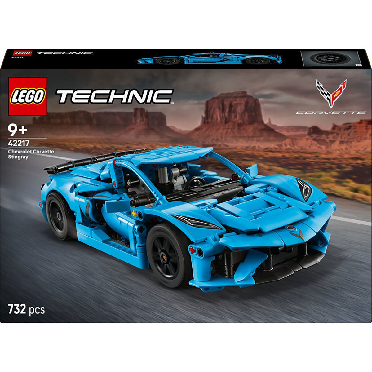 레고 테크닉 Chevrolet Corvette Stingray Blue 42217