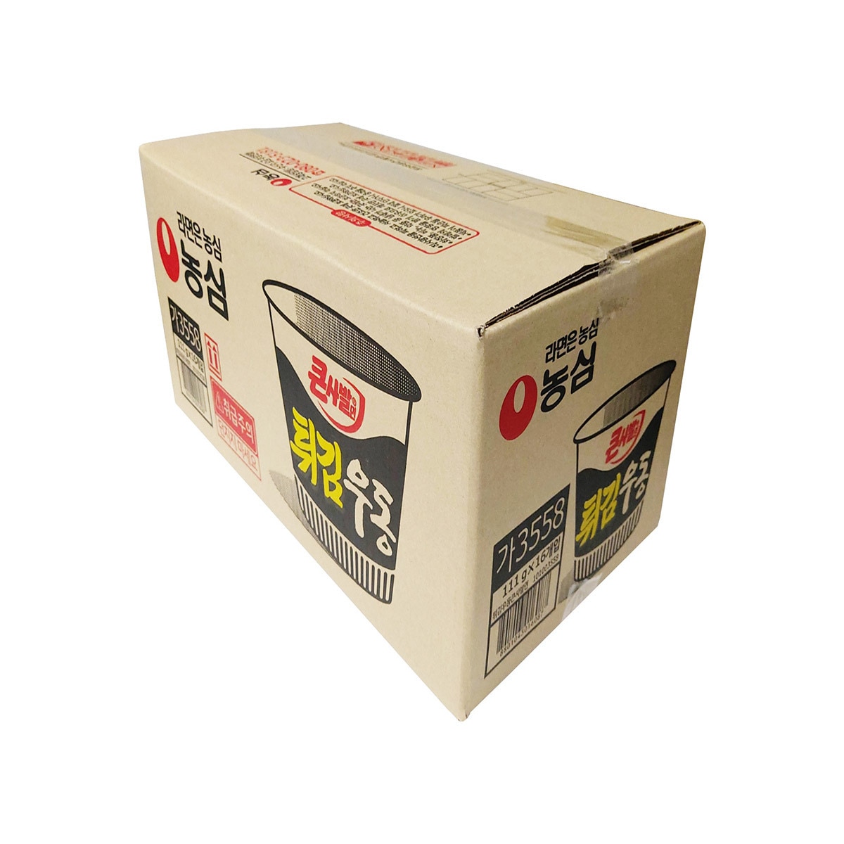 농심 튀김우동 큰사발 111g X 16