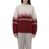 르샵 여성 오버핏 스웨터 - 레드