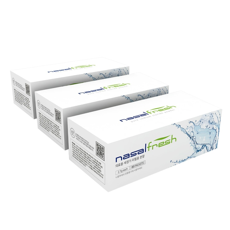 나잘후레쉬 코세정용 분말 2.7g x 60포 x 3박스 나잘후레쉬 코세정용 분말 2.7g x 60포 x 3박스