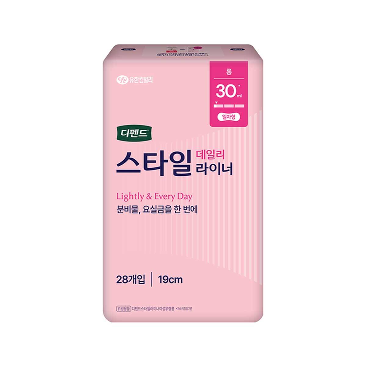 디펜드 스타일 라이너 무향 롱 28개 x 4팩