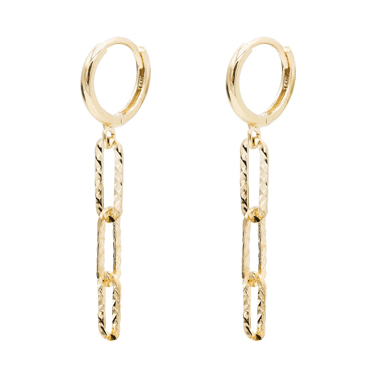 클라베드제이 14K 골드 귀걸이 헤이즐 - 옐로우 골드