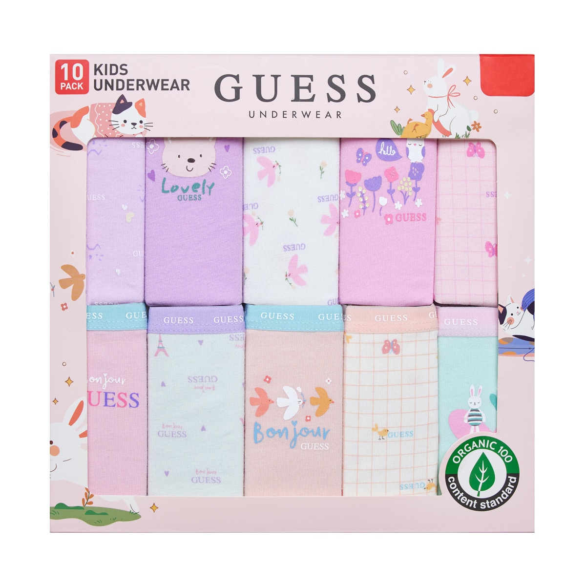 게스 여아 팬티 세트 10매 - 여아B(6SB), 85