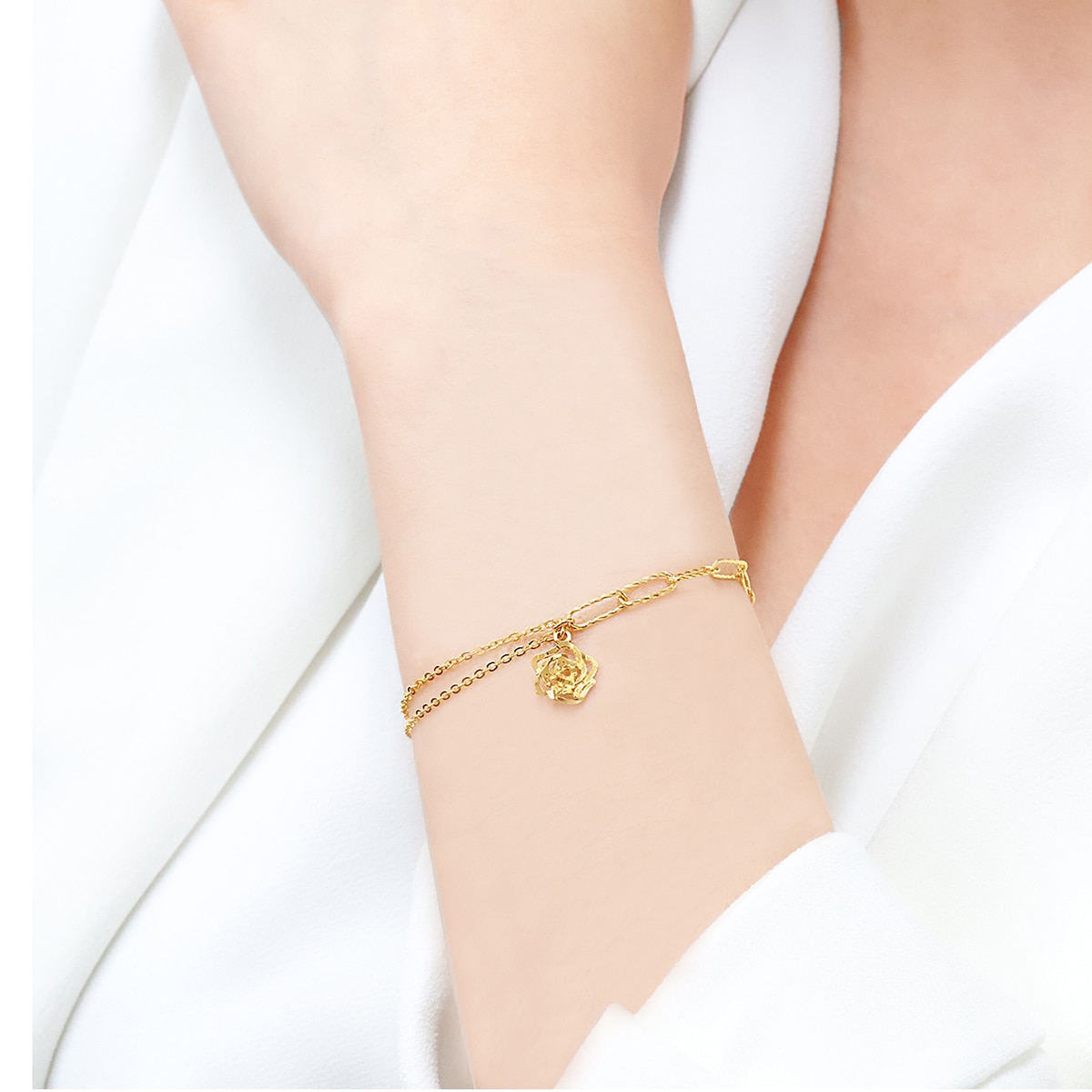 24K 순금팔찌 3.75g - 샤인로즈 24K 순금팔찌 3.75g - 샤인로즈