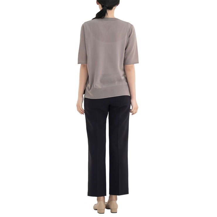 보니스팍스 여성 브이넥 풀오버 니트 - 그레이