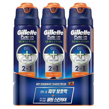 퓨전프로글라이드 센서티브 2in1 면도젤 170g x 3 퓨전프로글라이드 센서티브 2in1 면도젤 170g x 3