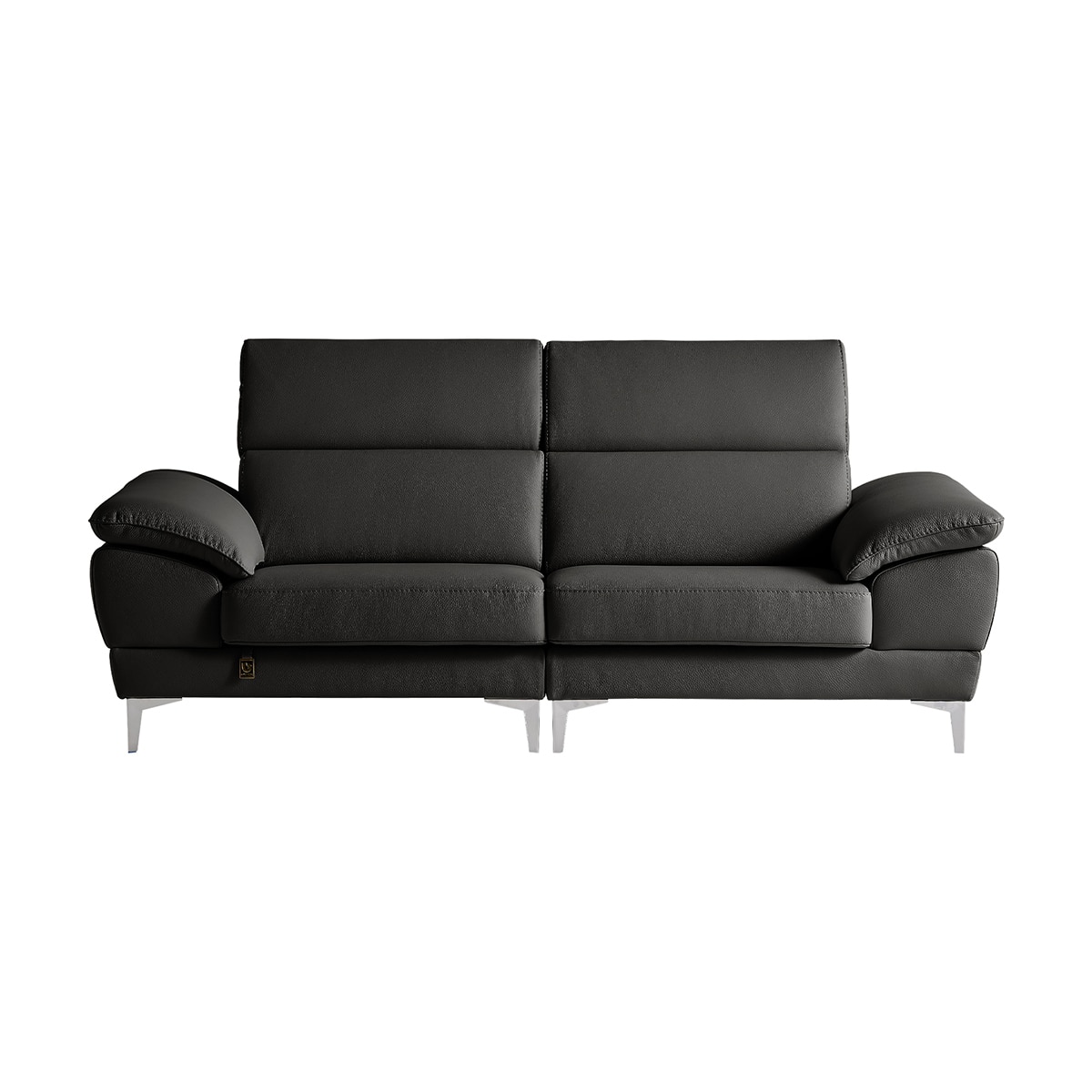 다우닝 마티에 헤드레스트 전체천연가죽 소파 3인