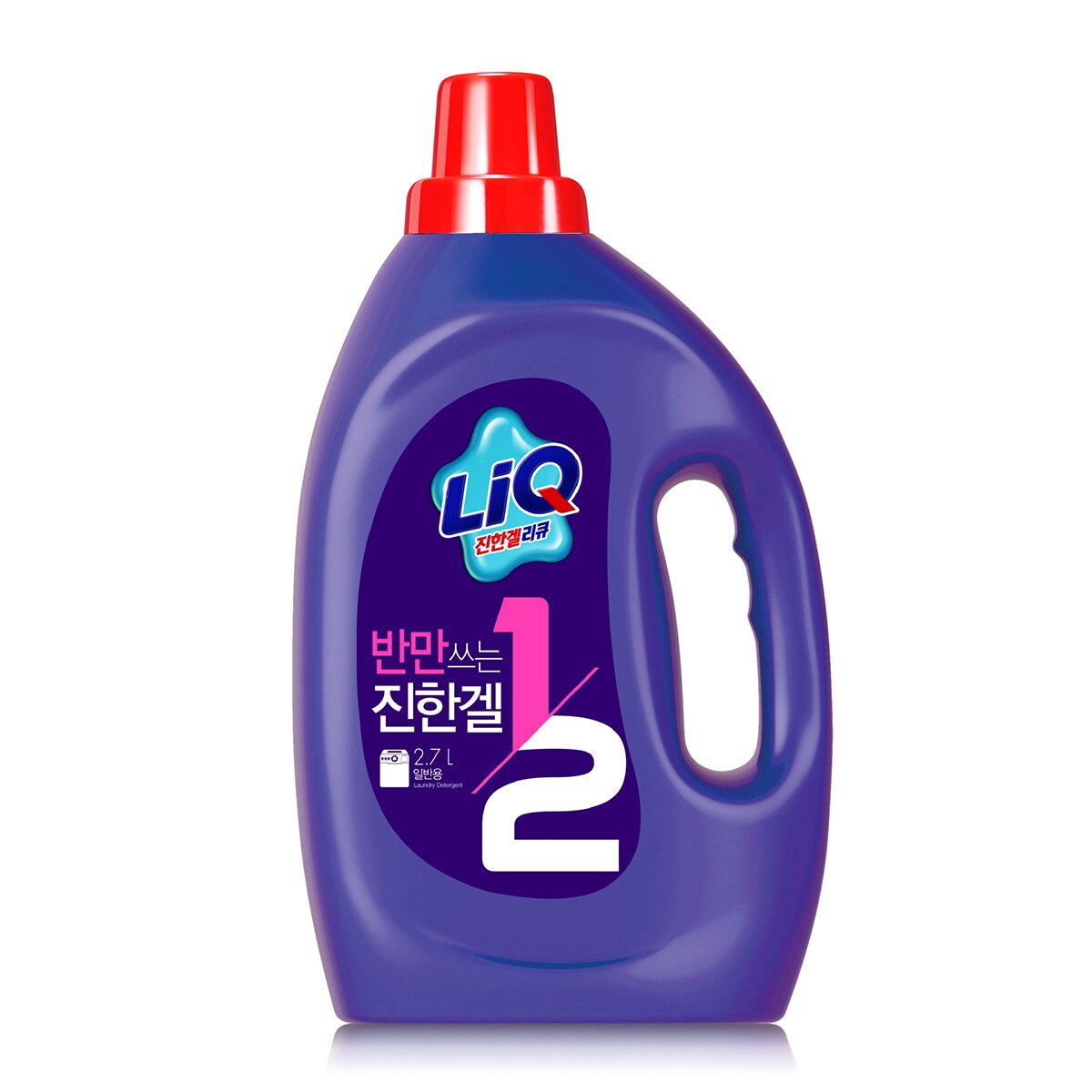 리큐 반만쓰는 진한겔 일반세탁기용 2.7L & 리필 1.7L x 3 팩