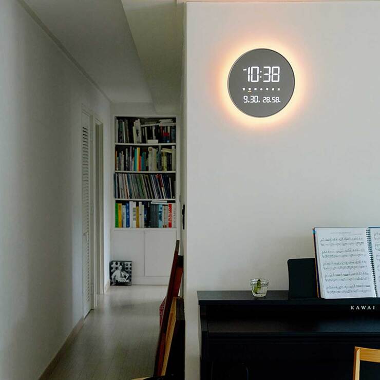 OWC 이클립스 스마트 무드등 LED WIFI 벽시계