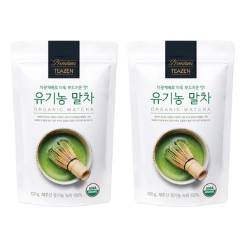 티젠 유기농 말차 100g x 2팩