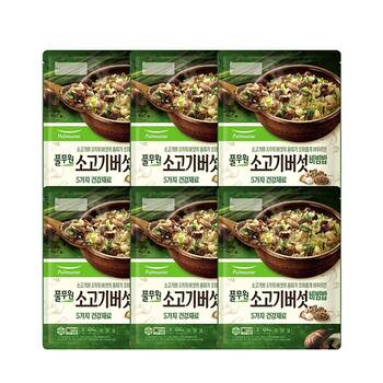 소고기버섯비빔밥 424g x 6 (2544g) 소고기버섯비빔밥 424g x 6 (2544g)