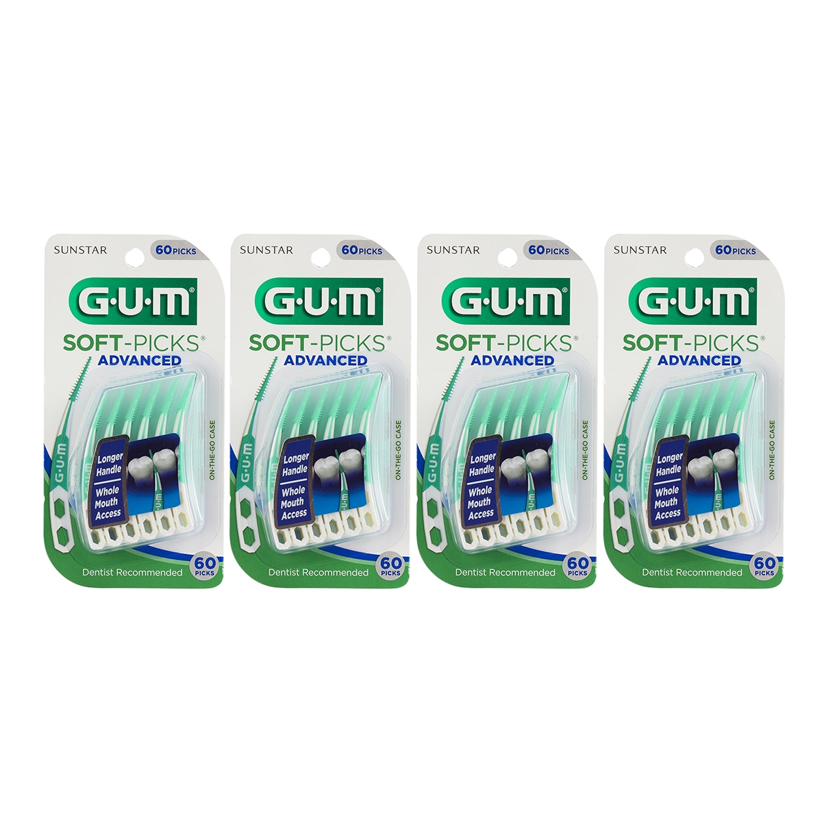 G.U.M 일회용 치간칫솔소프트픽어드밴스드60개x 4팩