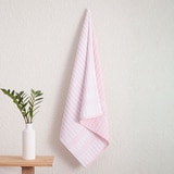 Welspun Living Harper Stripe 순면 바스타월 76x147cm - 핑크