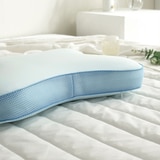 April At Home 나비형 쿨링 메모리폼 베개 - 블루