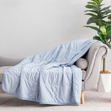 Berkshire 양면 쿨링 담요 152x178cm - 멜란지블루