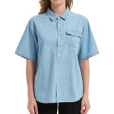 트루릴리젼 여성 반소매 데님 셔츠