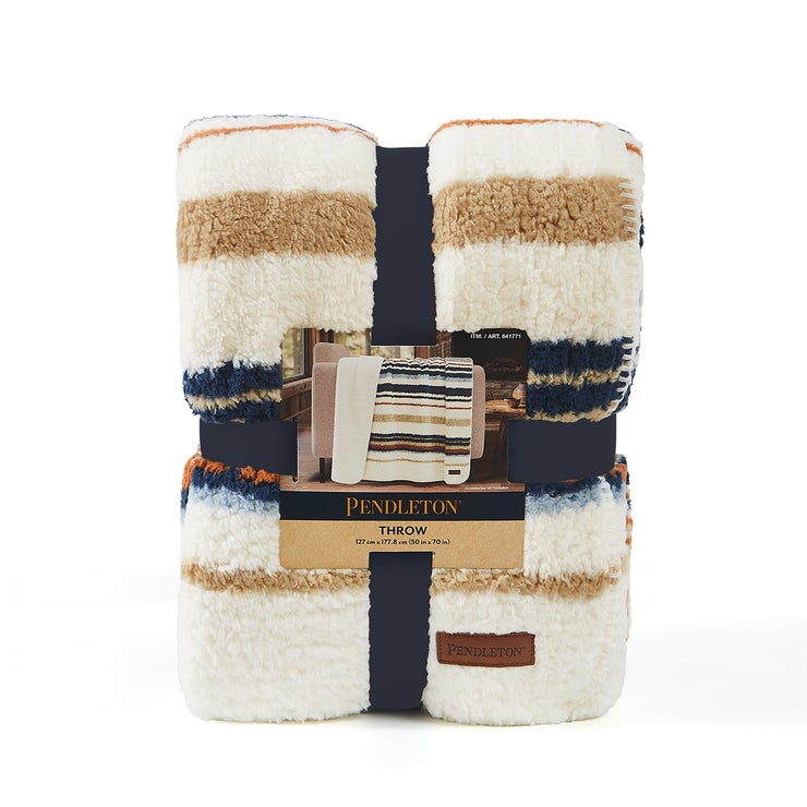 Pendleton 셔파 담요 127x177cm - 사바나스트라이프(아이보리) Pendleton 셔파 담요 127x177cm - 사바나스트라이프(아이보리)