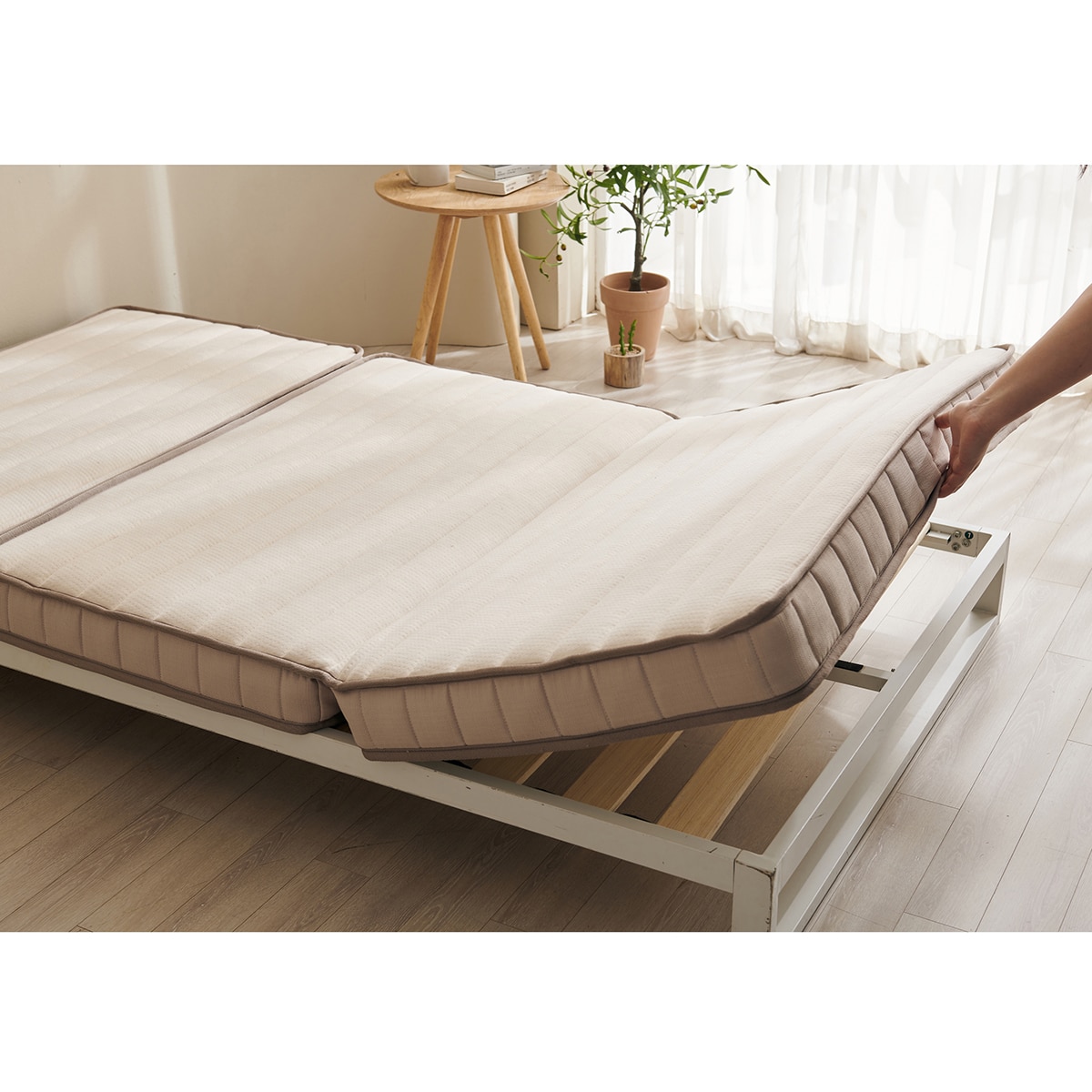 베드리움 독립스프링 3단 접이식 매트리스-슈퍼싱글