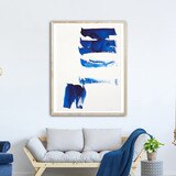 작가 이우환 아트 포스터 73X59cm - 윈드