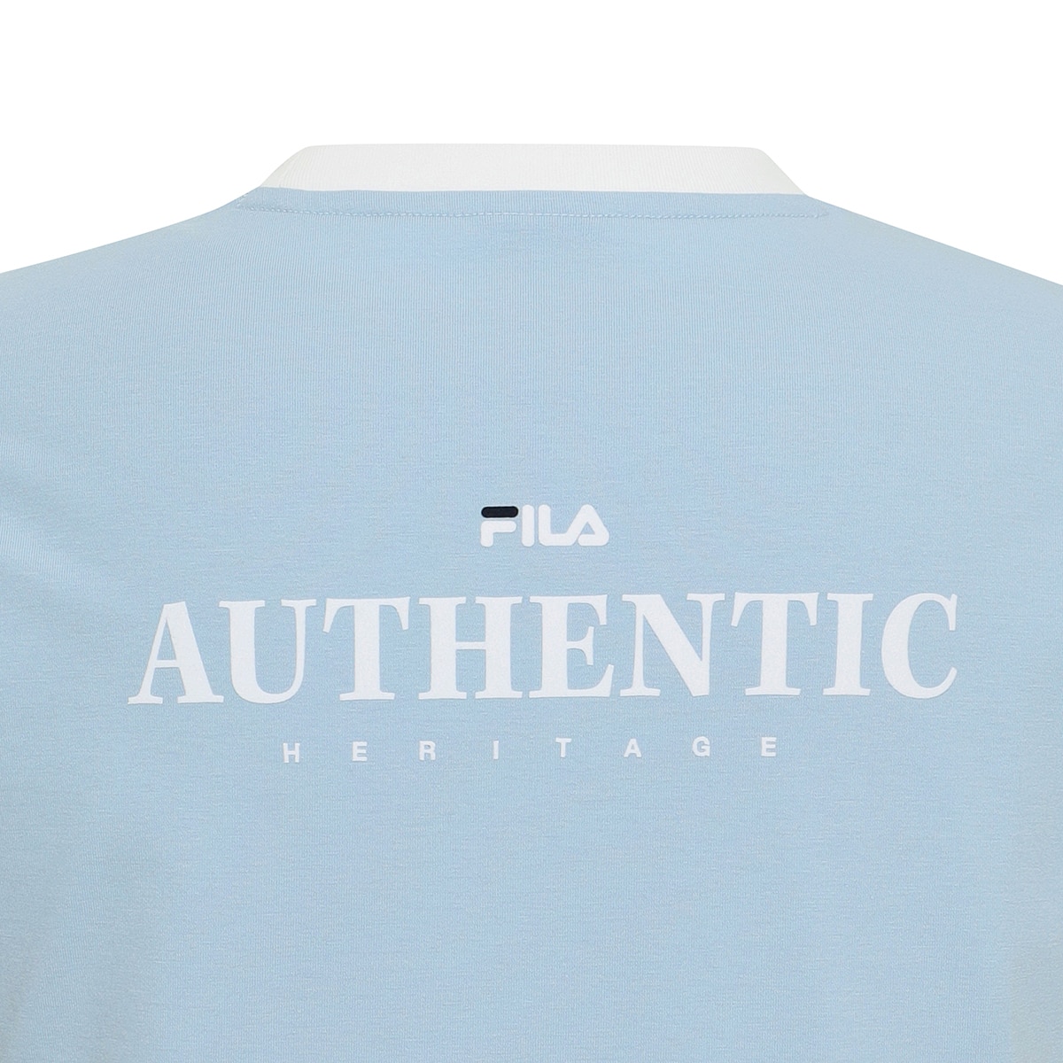 휠라 여성 링거 티셔츠 - 라이트 블루, L