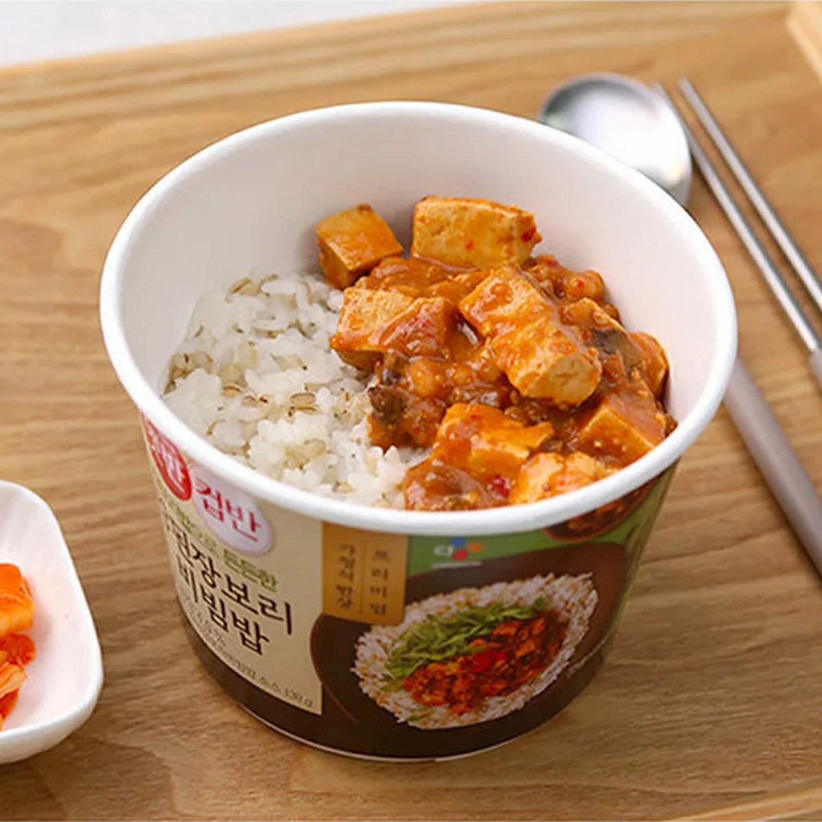 CJ 햇반 컵반 강된장 보리 비빔밥 280g x 8