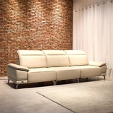 사트바 무빙헤드 통가죽 슬라이딩 소파 4인 사트바 무빙헤드 통가죽 슬라이딩 소파 4인