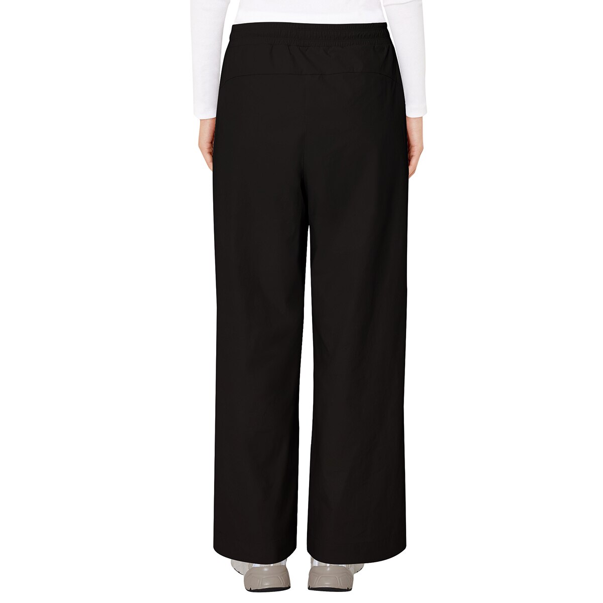 슬로기 여성 스트레치 와이드 팬츠 - 블랙, L